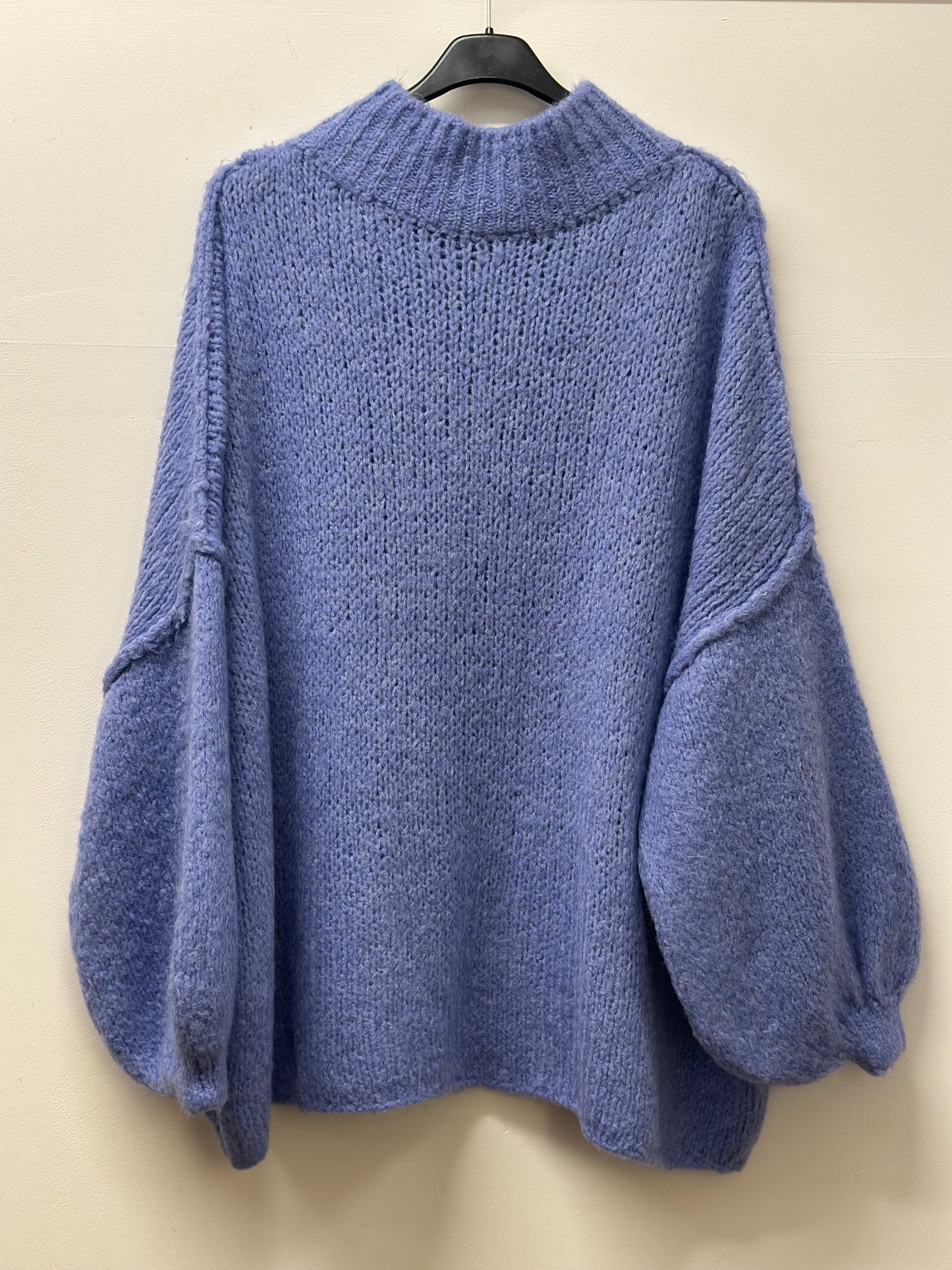 Lilac purple chunky knit jumper