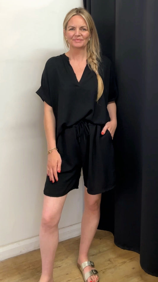 Black Short Set