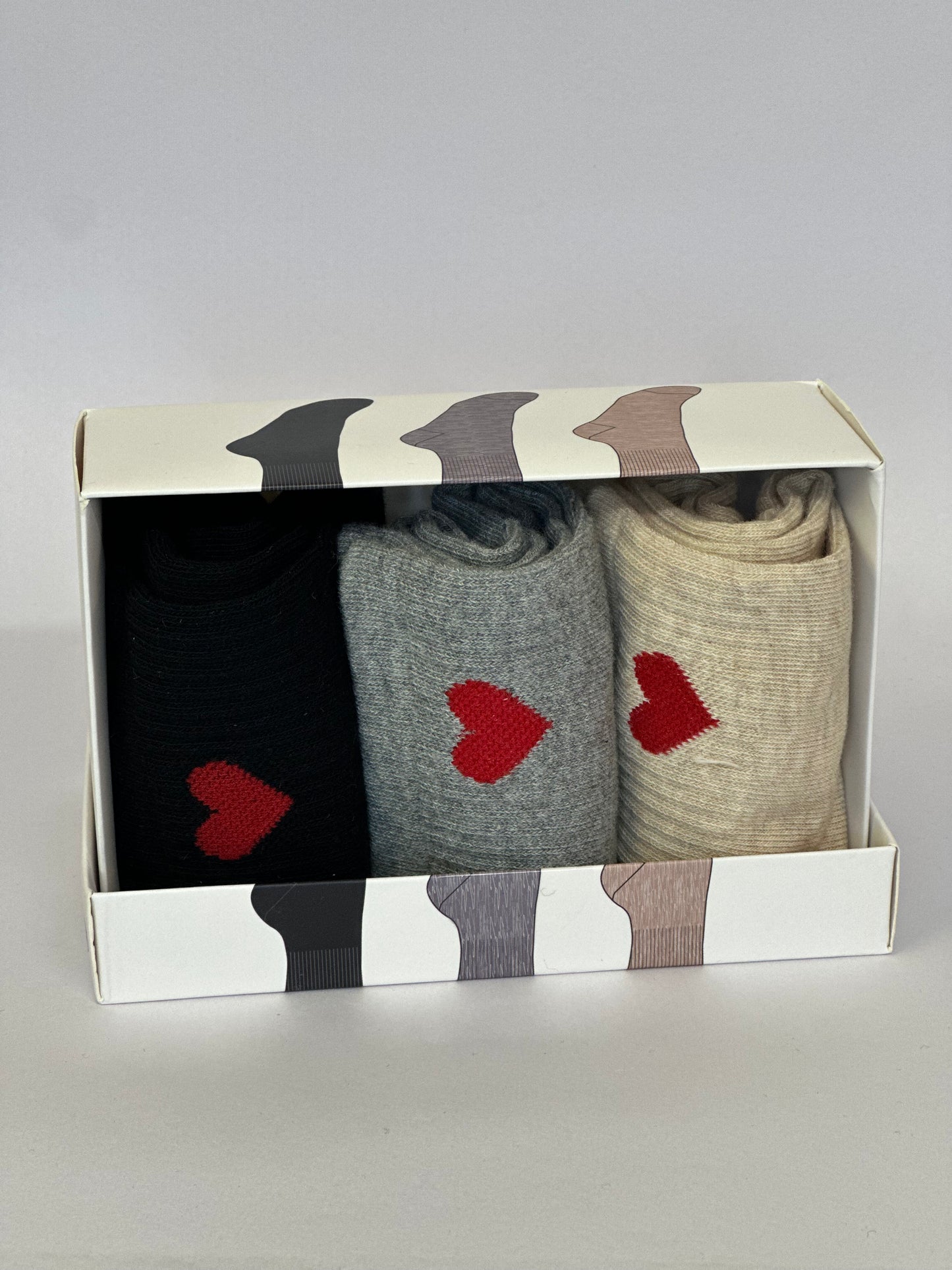 Gift Box Love Heart Socks