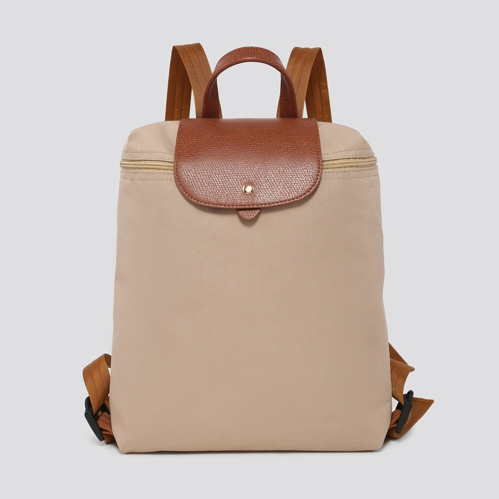 Fabric Backpack - Beige Colour