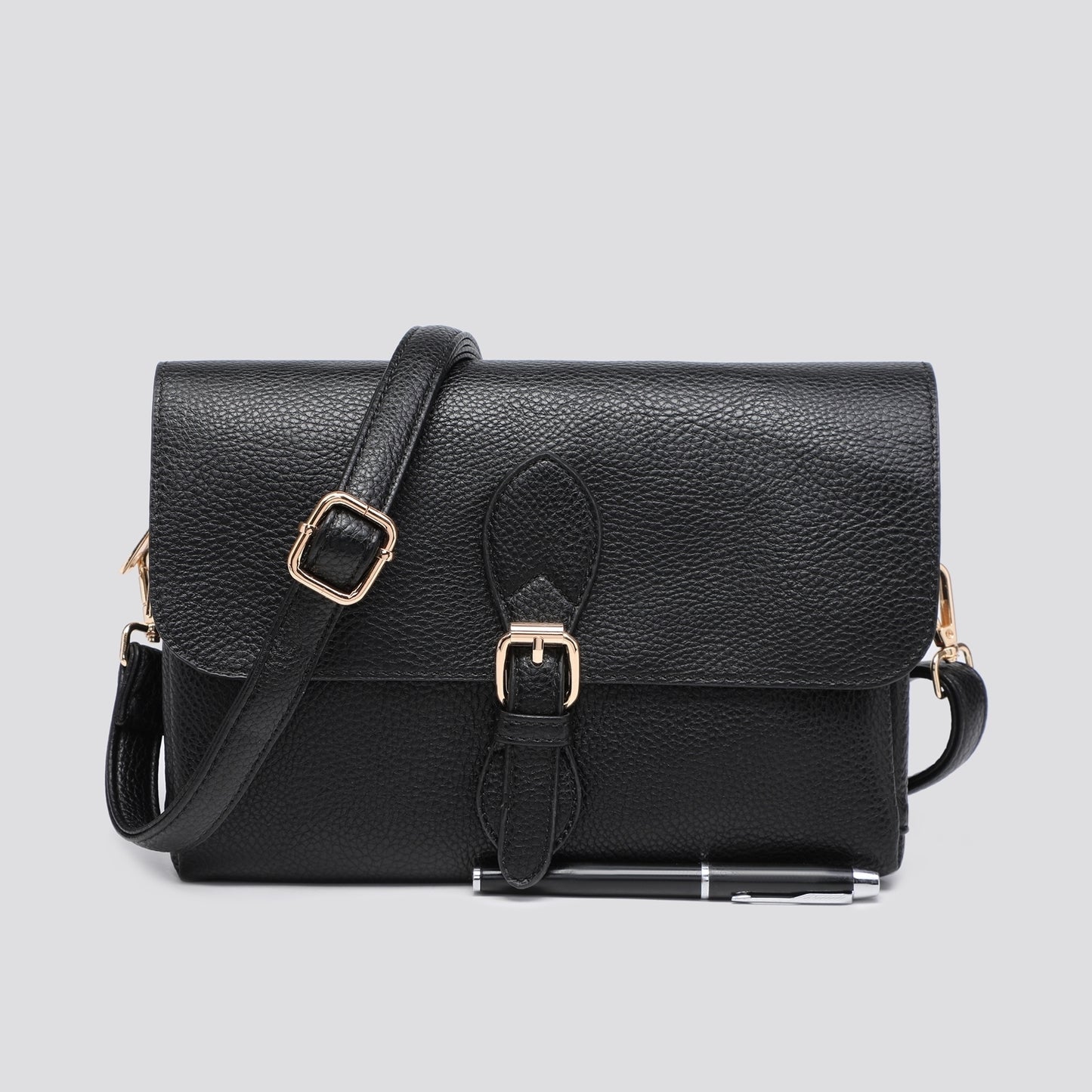 Satchel clutch / crossbody bag - Black Colour