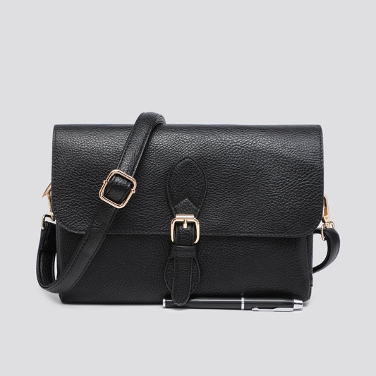 Satchel clutch / crossbody bag - Black Colour