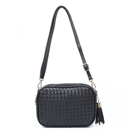 Black Woven Camera Bag