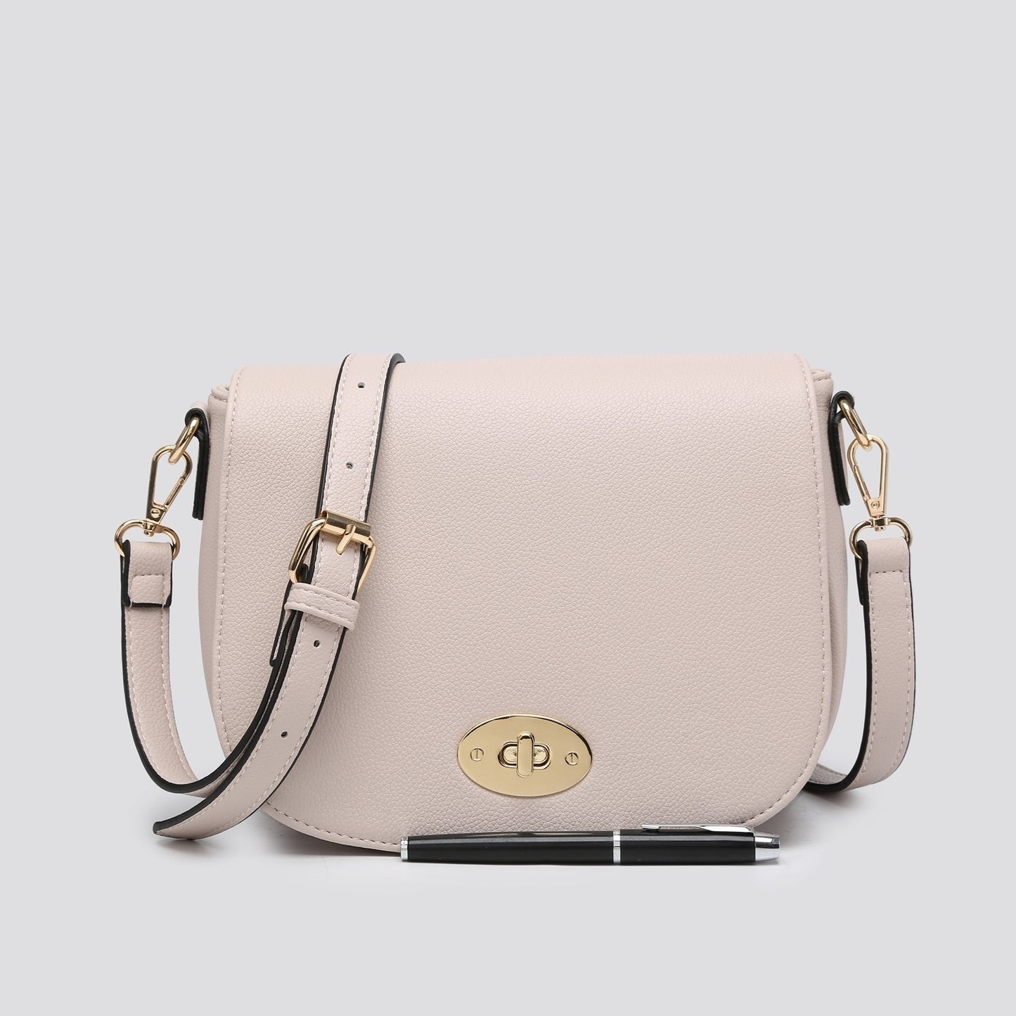 Twist Lock Bag - Cream Colour