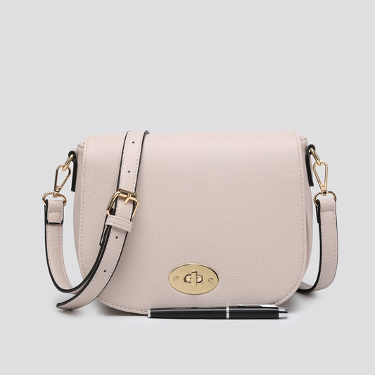 Twist Lock Bag - Cream Colour