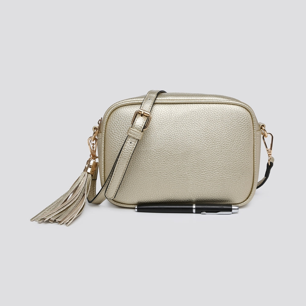 Gold crossbody camera bag - Gold hardware