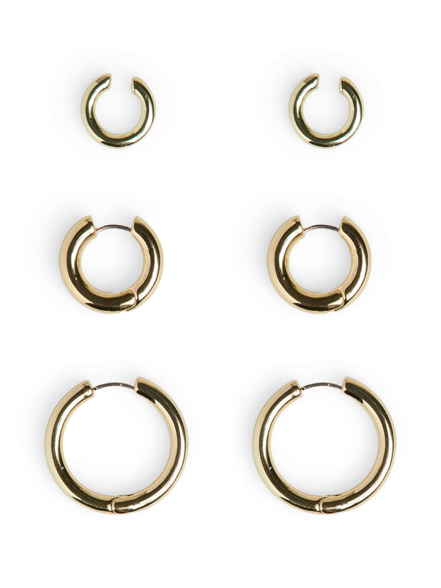 Gold Coloured 3 Pack Earring Set