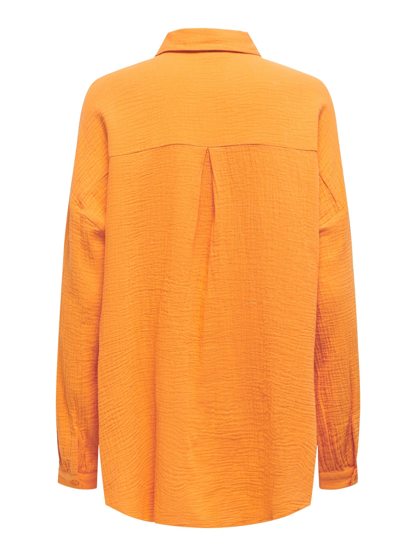 Orange cheesecloth shirt - 100% Cotton