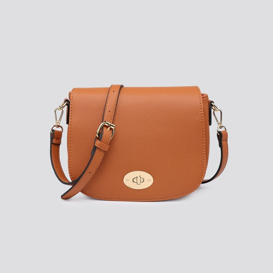 Twist Lock Bag - Tan Colour