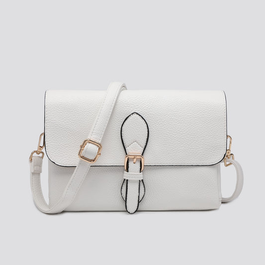 Satchel clutch / crossbody bag - White Colour