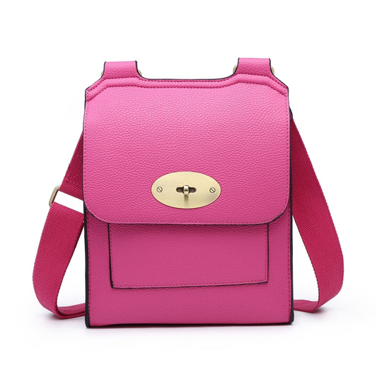 Fuchsia Pink cross over shoulder bag