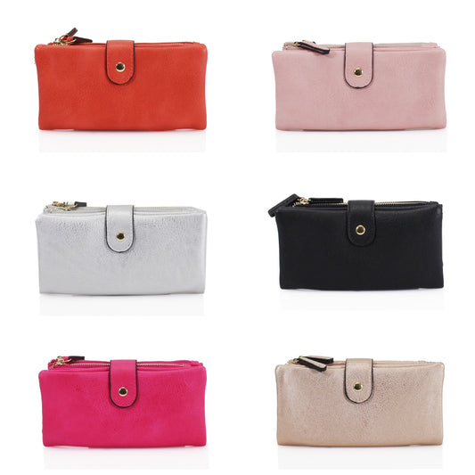 Double zipped purse - Variety of colours