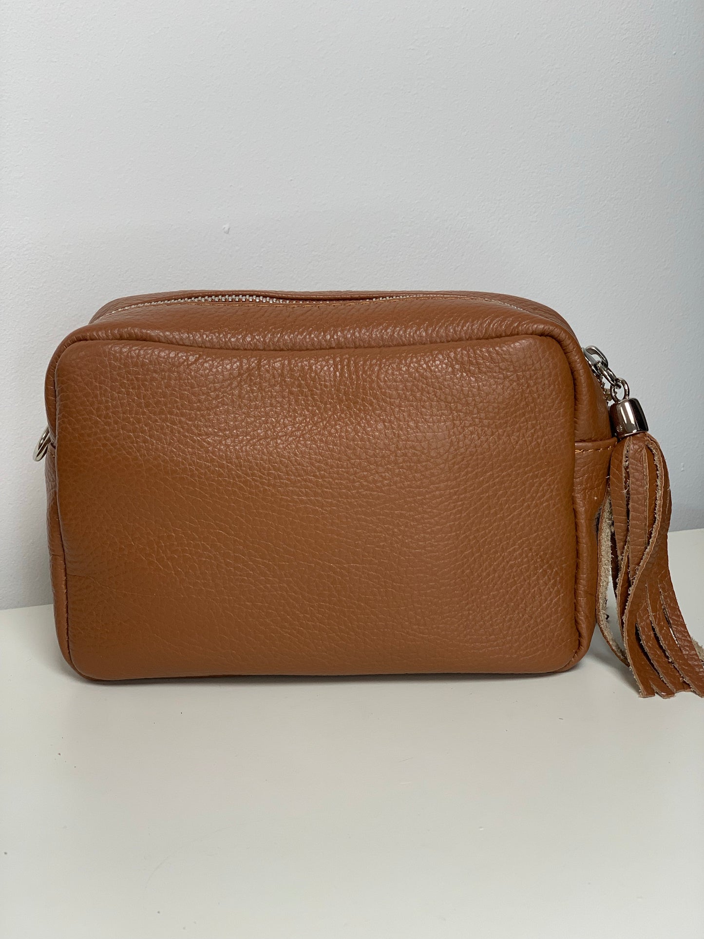 Brown Camera Bag - Real Leather