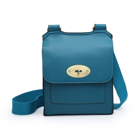 Peacock Blue cross over shoulder bag