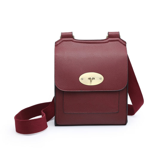 Wine Red / Burgundy cross over shoulder bag
